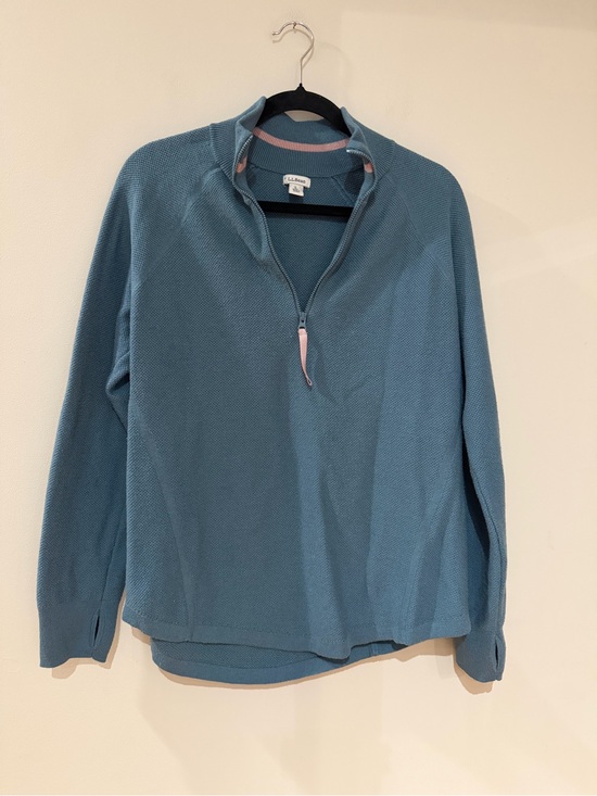 L.L. Bean Sweaters - LL Bean Teal Quarterzip Sweater